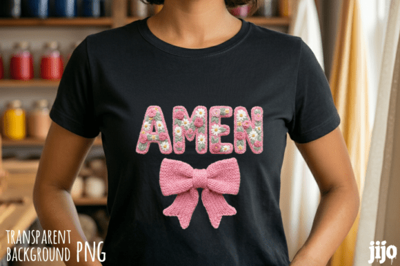Amen Christian Flowers Embroidery PNG Review for Gift Makers