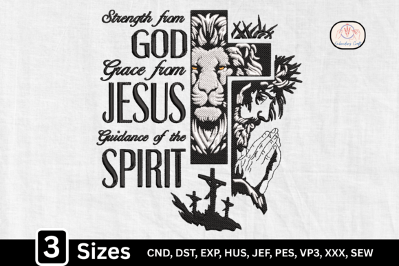 Christian Lion Cross Embroidery Design Review