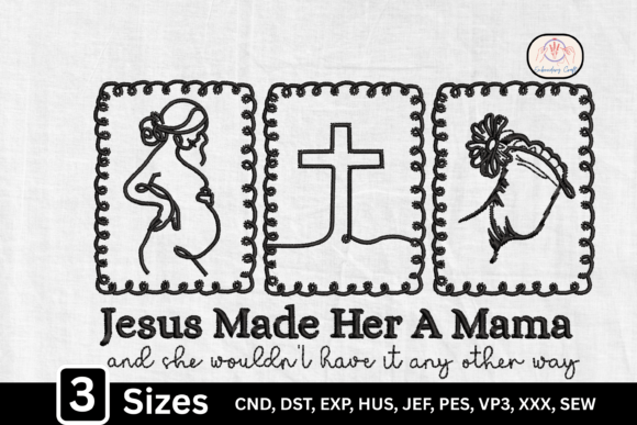 Christian Motherhood Mom Embroidery Design Review