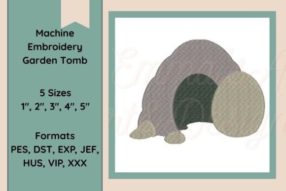 Easter Garden Tomb Machine Embroidery Review for Boutique Sweatshirts