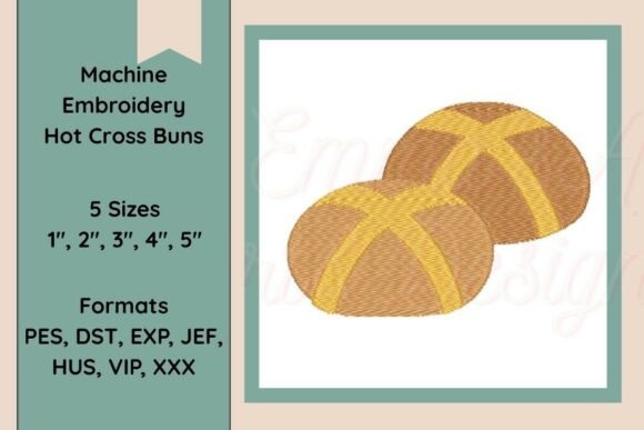 Easter Hot Cross Buns Machine Embroidery Review