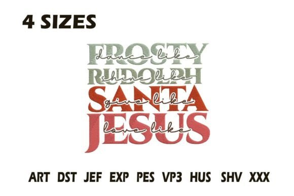 Frosty Rudolph Santa Jesus Embroidery Review