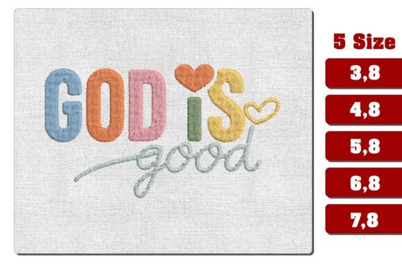 God Is Good Christian Embroidery PES: A Seasonal Design Review
