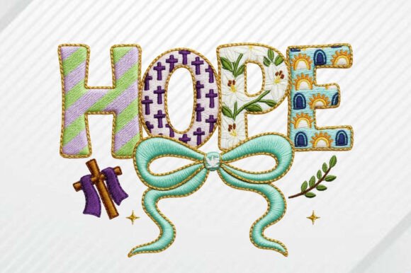 HOPE Christian Faux Embroidery PNG Review for Small Business Merch