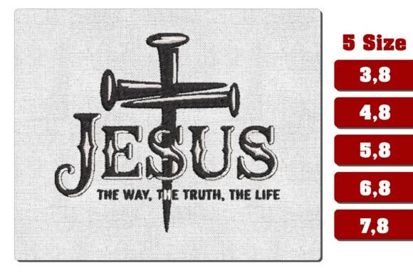 Jesus Cross Nails Embroidery Design PES Review for Craft Fairs