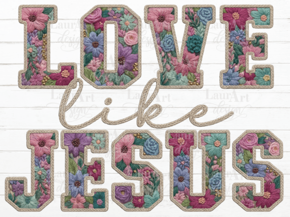 Love Like Jesus Easter Faux Embroidery Review for Seasonal Products