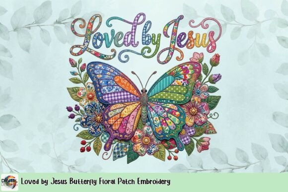 Loved by Jesus Butterfly Floral Patch Embroidery Review