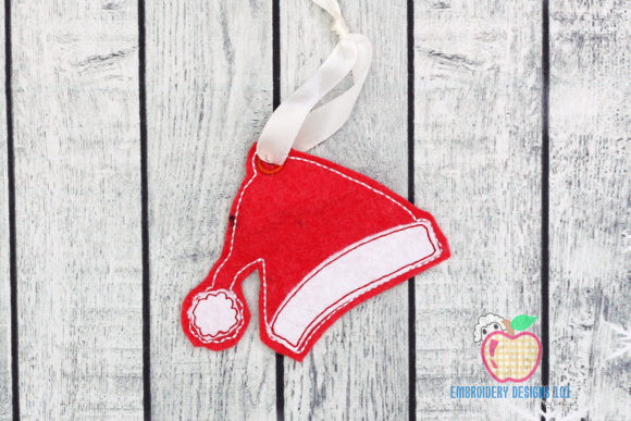 Red Santa Cap Ornament Embroidery Design Review