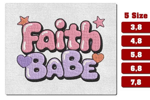 Review of Faith Babe Christian Embroidery Design for Handmade Gifts