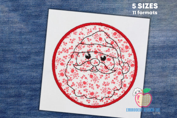 Santa Face in Circle Applique: A Review for Personalized Gift Makers