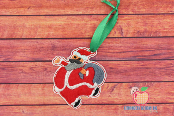 Santa Walking with Giftbag in the Hoop: A Festive Embroidery Design Review