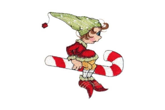 Sassy Candy Cane Elf Embroidery Design Review