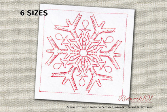 Snow Flakes Bluework Embroidery Review